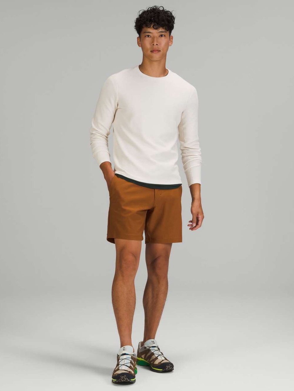 Lululemon Commission Men’s Performance Short 7" Corded Size 32 Copper Brown NWOT